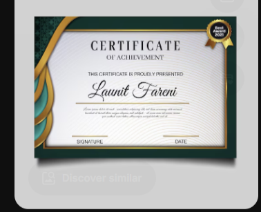 certificate 1