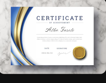 certificate bottom