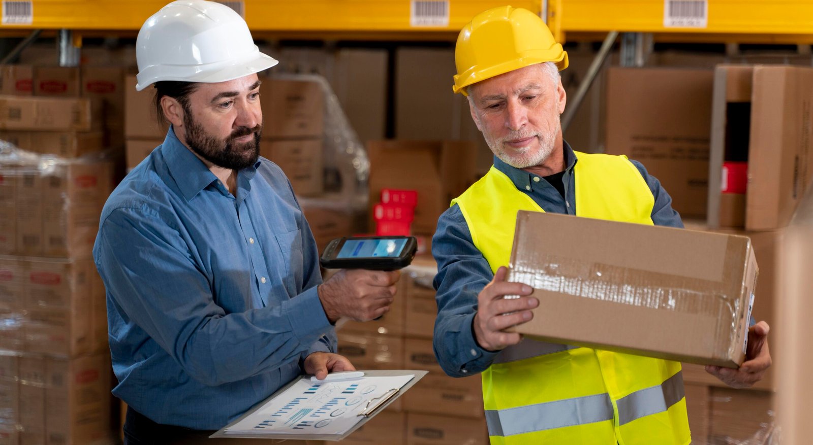 Home male employees warehouse
